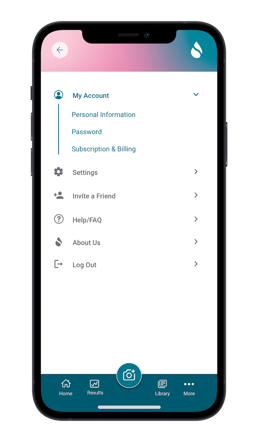 The Anemocheck Mobile app easy to access help section and navigation